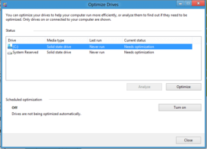 defrag windows 8