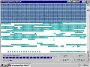 defrag windows 95